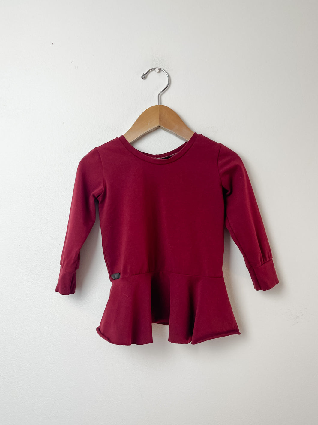 Burgundy Created by Fern Shirt Size 12-18 Months