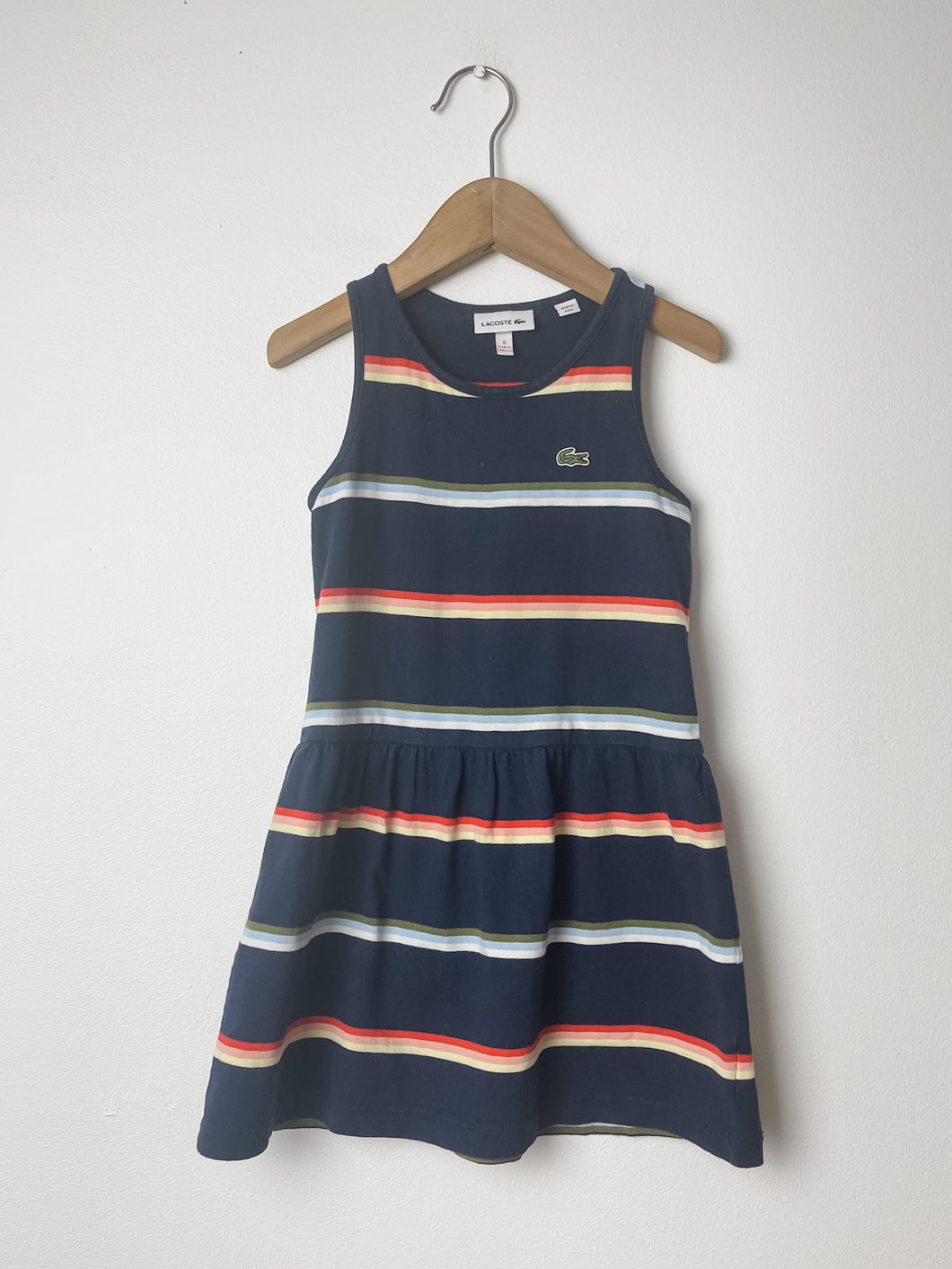 Striped Lacoste Dress Size 6 Years