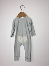Load image into Gallery viewer, Grey Not So Mumsy x Sapling Romper Size 0-3 Months
