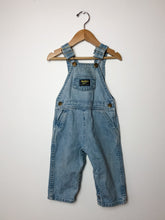 Load image into Gallery viewer, Blue Vintage Osh Kosh Overalls Size 24 Months
