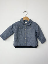 Load image into Gallery viewer, Blue Gymboree Shacket Size 6-12 Months
