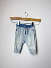 Load image into Gallery viewer, Boys Blue Zara Pants Size 3-6 Months
