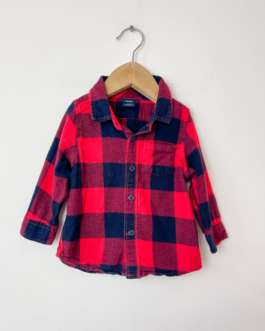 Flannel Gap Shirt Size 12-18 Months