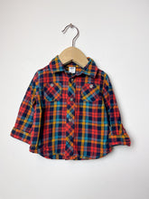 Load image into Gallery viewer, Plaid Old Navy Shirt Size 6-12 Months

