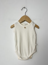 Load image into Gallery viewer, Cream 1 + In The Family Bodysuit and Hat Set Size 6 Months
