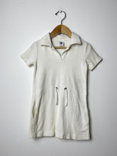 Load image into Gallery viewer, Cream Petit Bateau Terry Dress Size 3T
