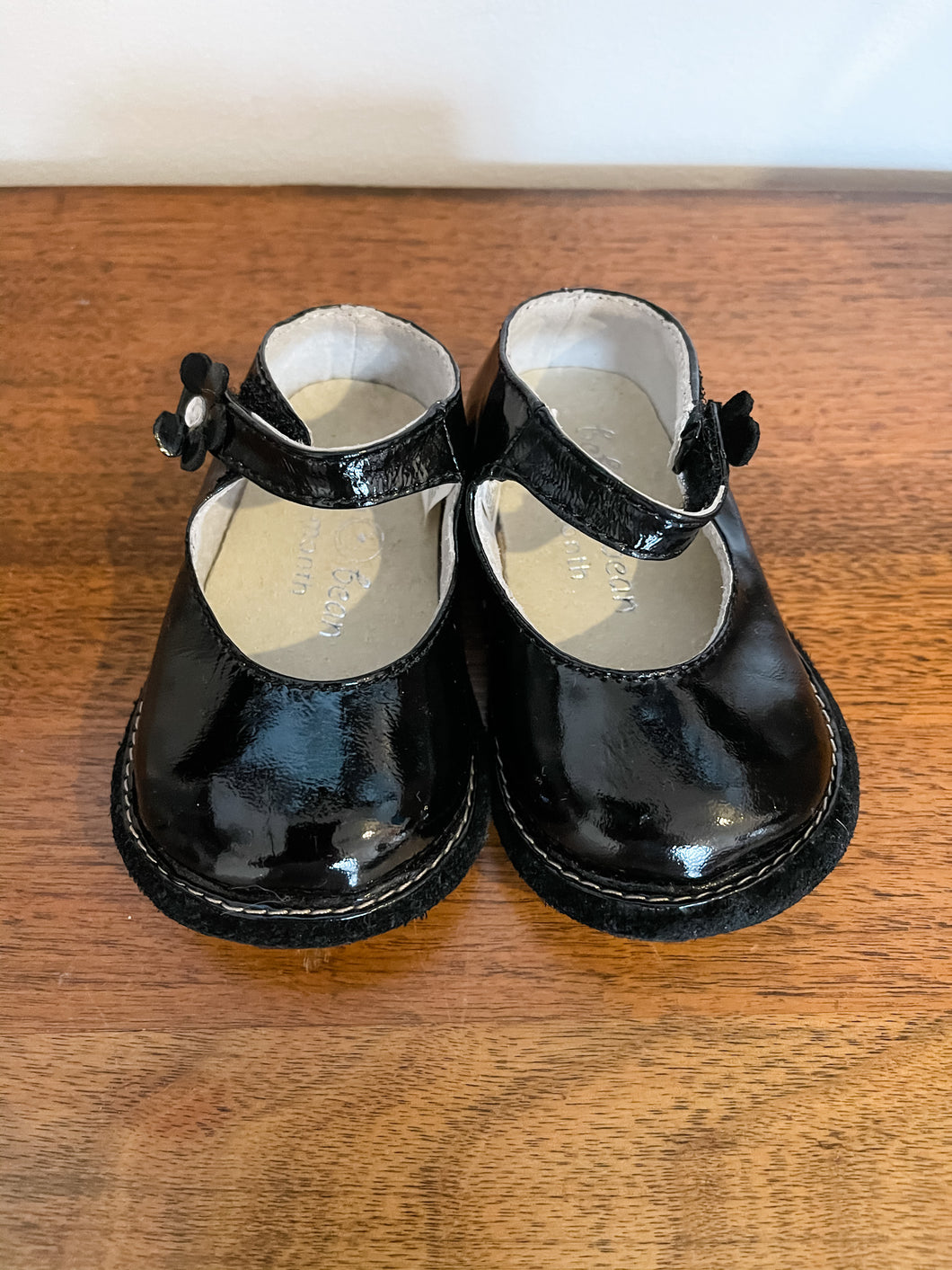 Black Beba Bean Shoes Size 0-3 Months