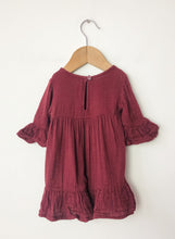 Load image into Gallery viewer, Burgundy Old Navy Dress Size 3-6 Months

