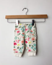 Load image into Gallery viewer, Floral Gap Joggers Size 0-3 Months
