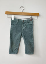 Load image into Gallery viewer, Girls Green Zara Corduroy Pants Size 6-9 Months
