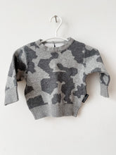 Load image into Gallery viewer, Girls Grey Camo Kardashian Kids Sweater 3 Months
