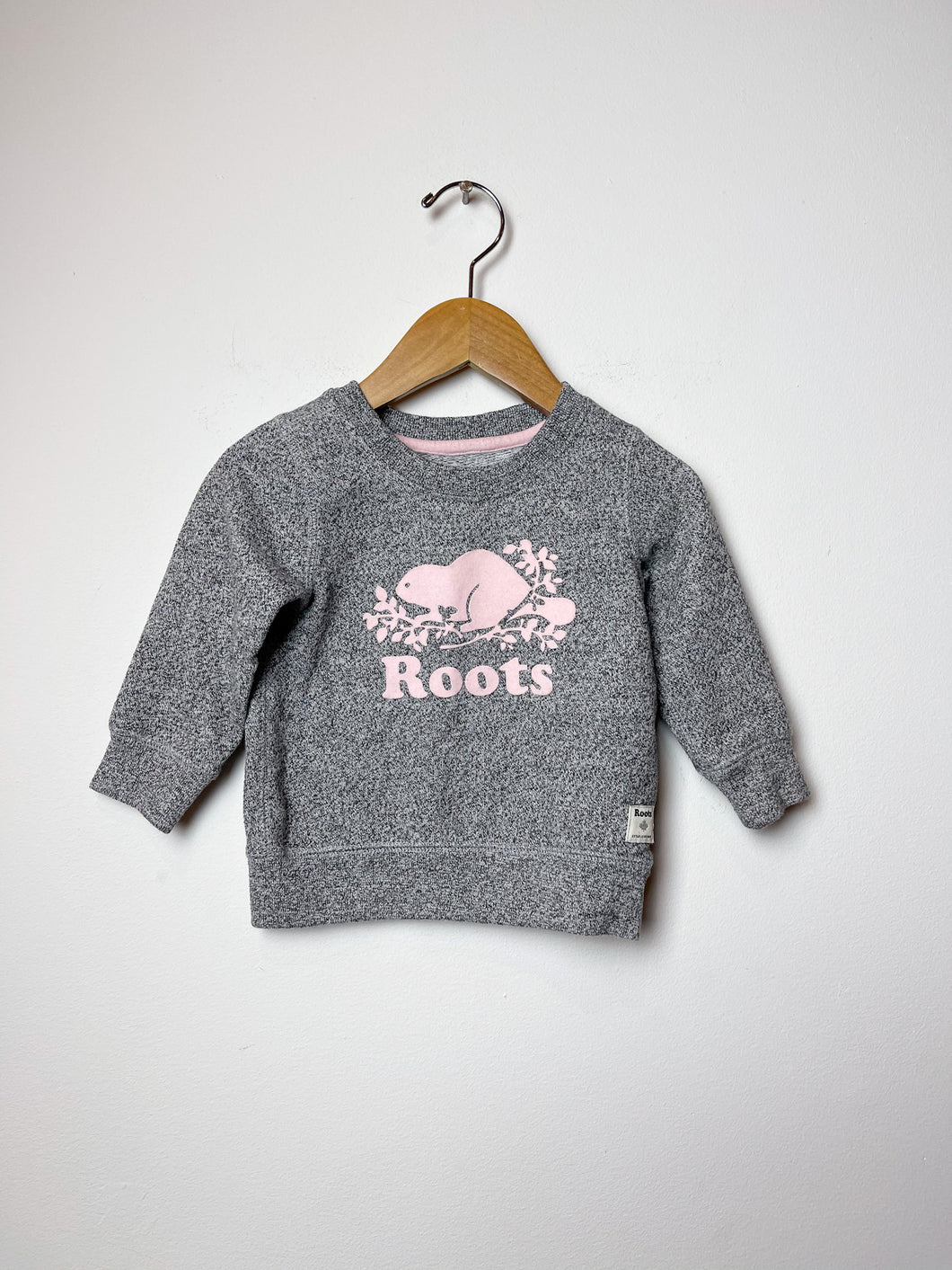 Girls Grey Roots Sweater Size 6-12 Months