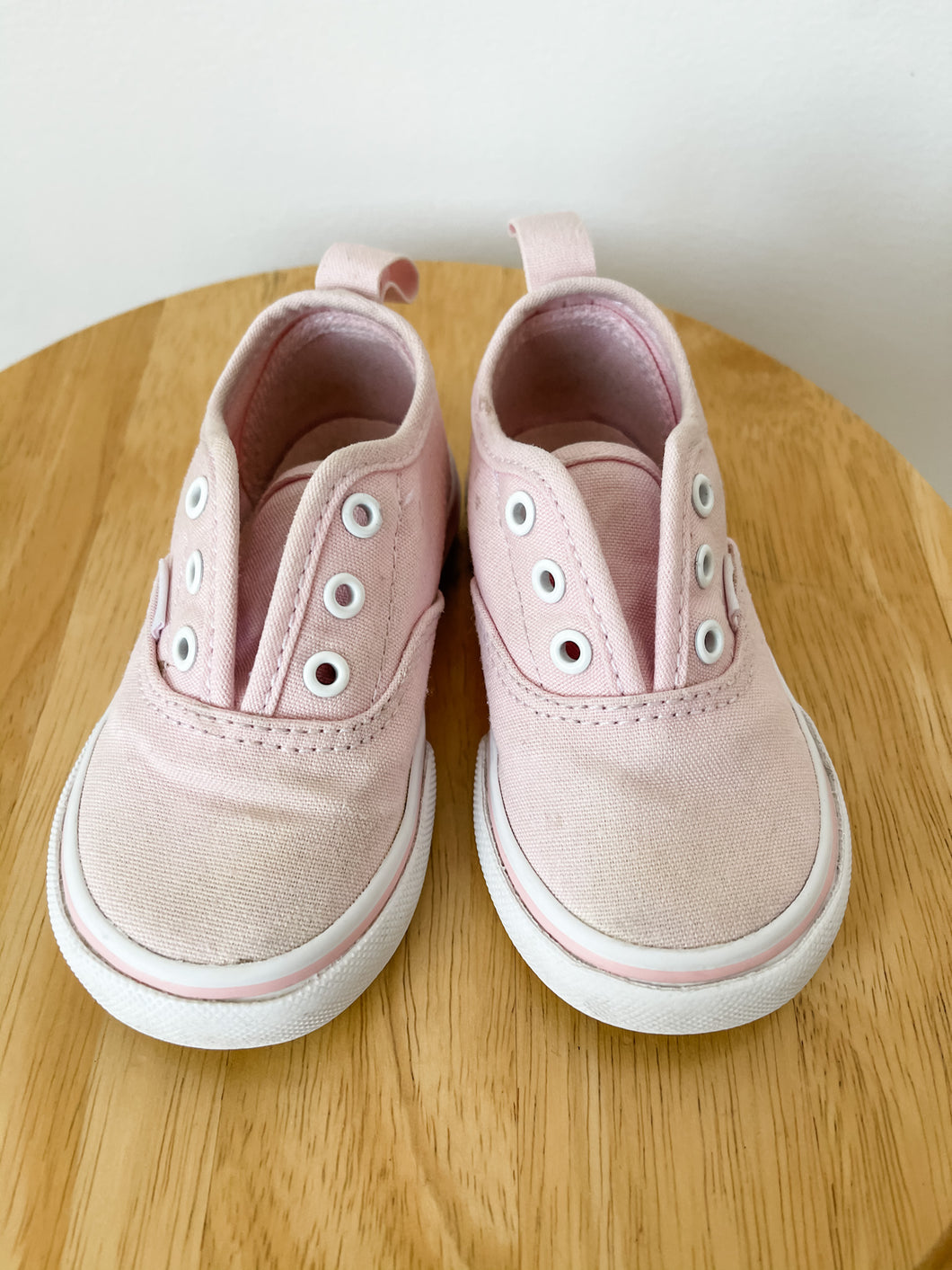 Girls Pink Vans Shoes Size 5.5