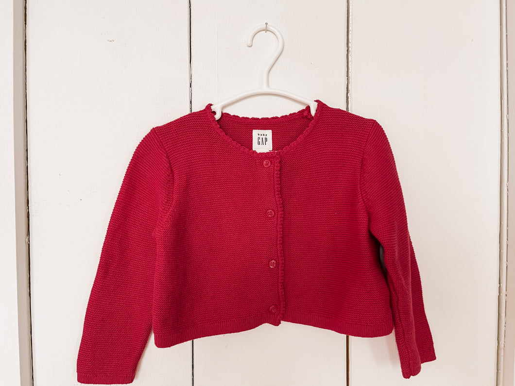 Red Gap Cardigan Size 12-18 Months