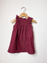 Load image into Gallery viewer, Girls Burgundy H&amp;M Dress Size 9-12 Months
