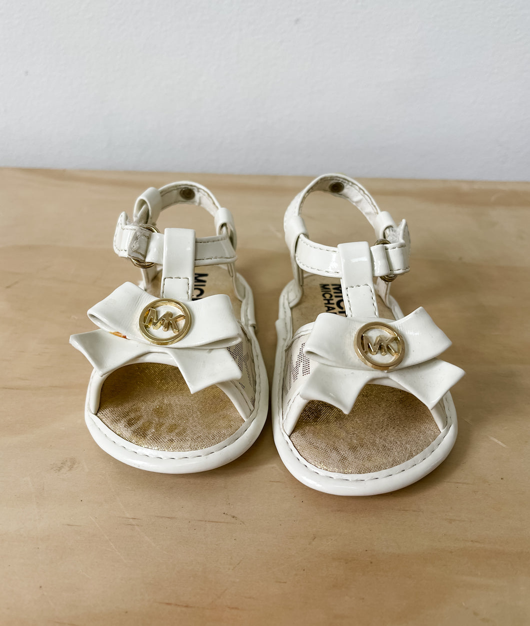 White Michael Kors Sandals Size 3