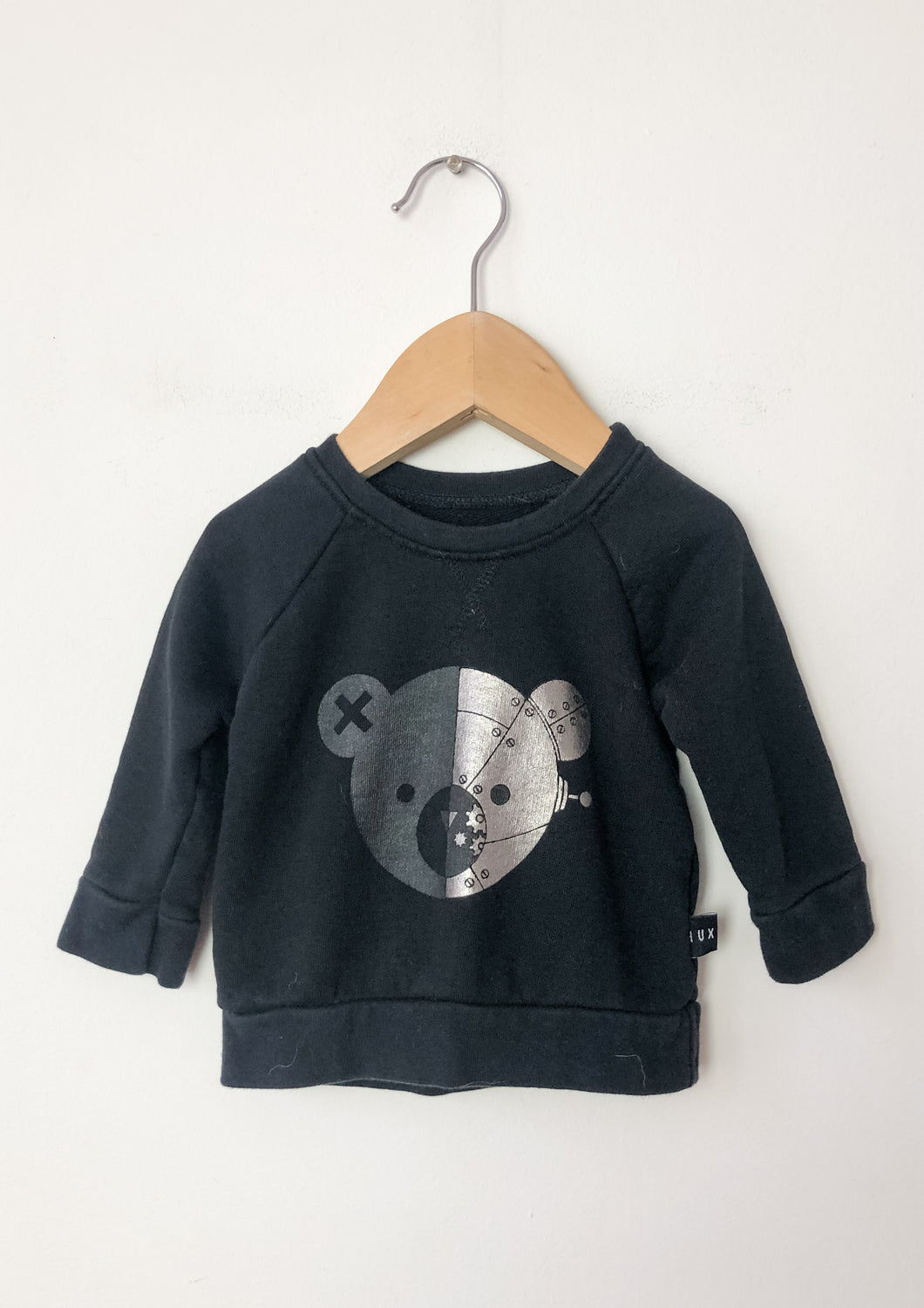 Black Hux Baby Sweater Size 3-6 Months
