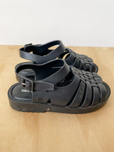 Load image into Gallery viewer, Black Mini Melissa Fisherman Sandals Size 9
