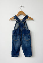 Load image into Gallery viewer, Blue Old Navy Overalls Size 3-6 Months
