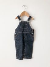 Load image into Gallery viewer, Kids Denim Petit Bateau Overalls Size 6 Months
