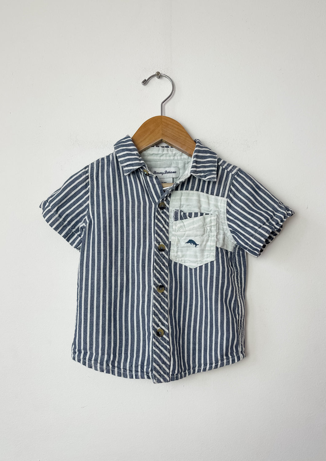 Blue Tommy Bahamas Shirt Size 18 Months