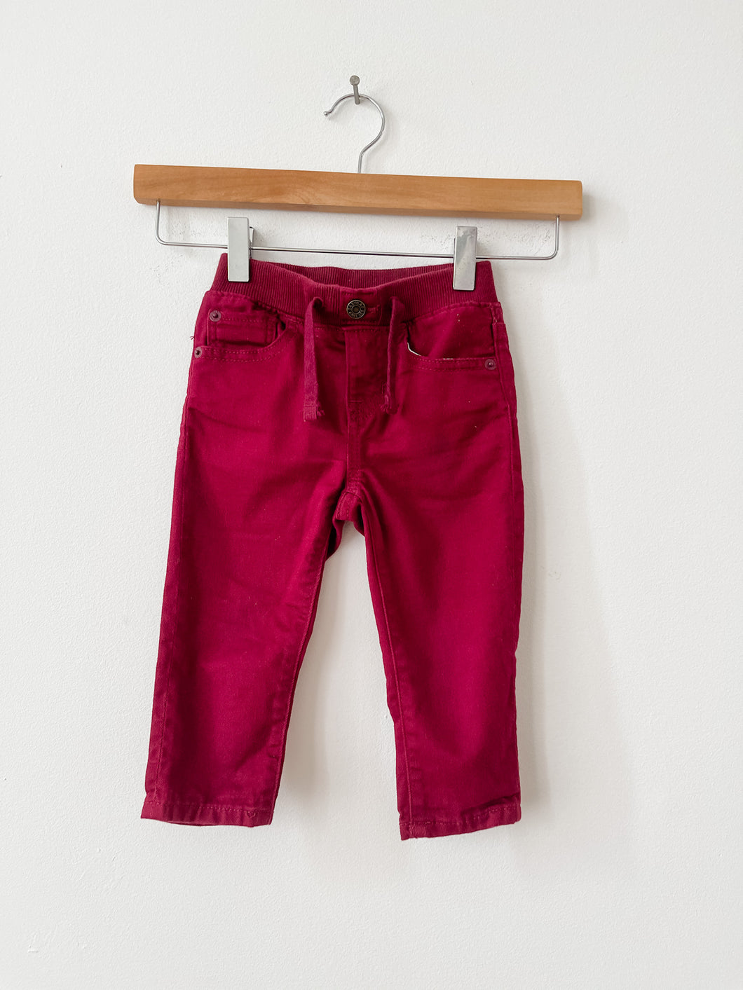 Kids Burgundy Gap Jeans Size 12-18 Months