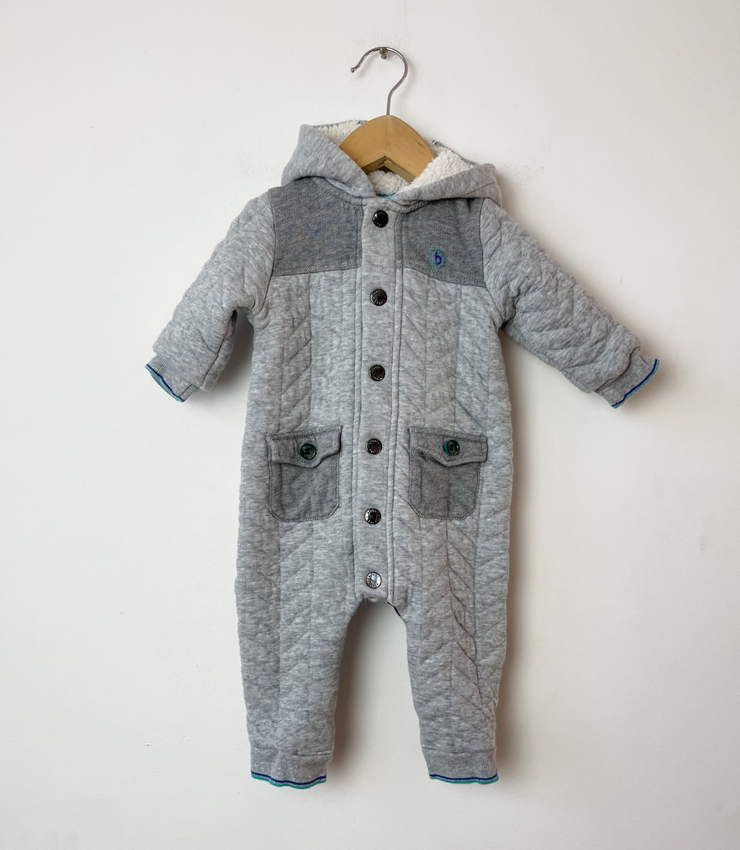 Grey Baker Bunting Suit Size 9-12 Months