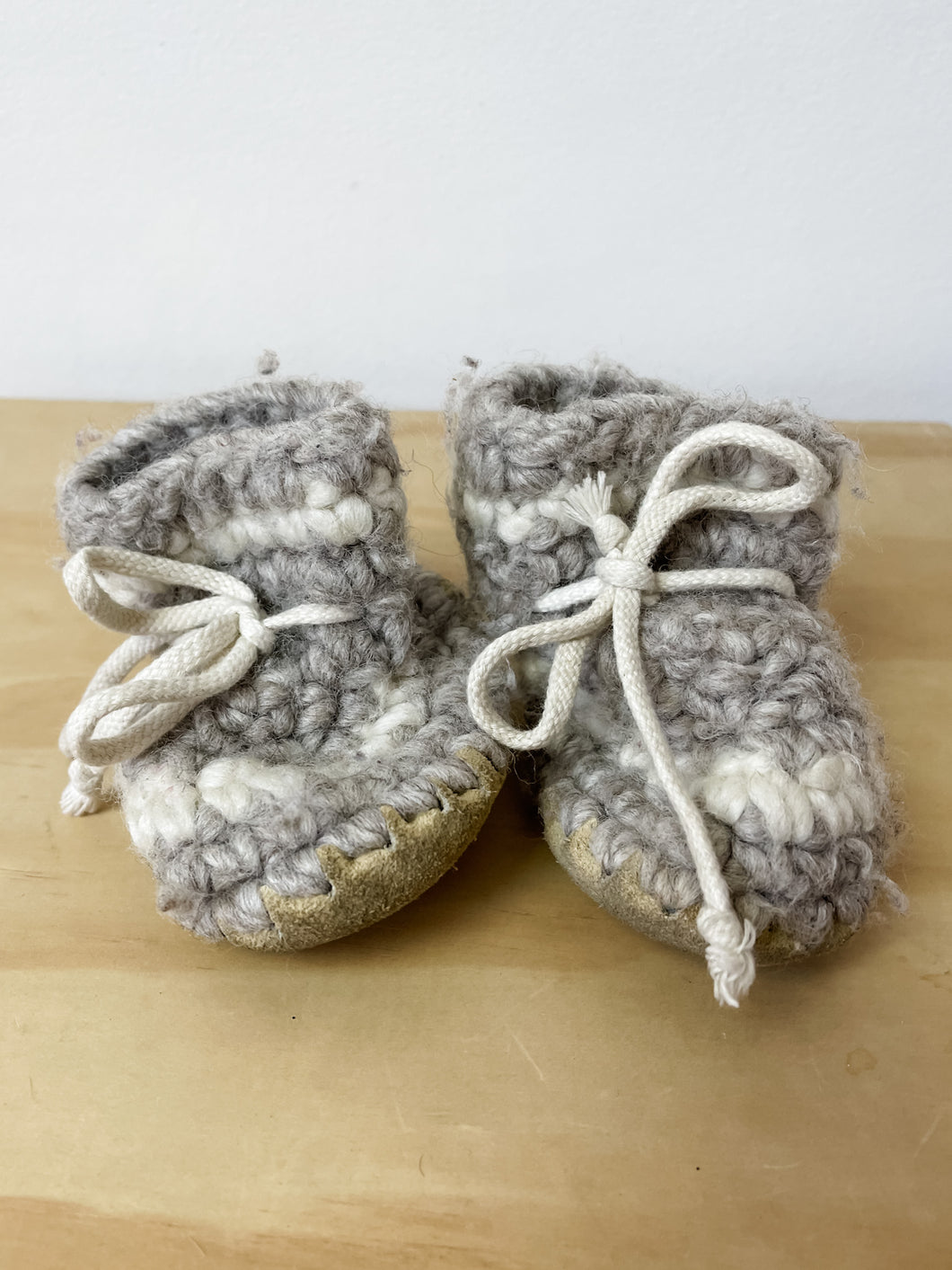 Grey Padraig Slippers Size 6-12 Months