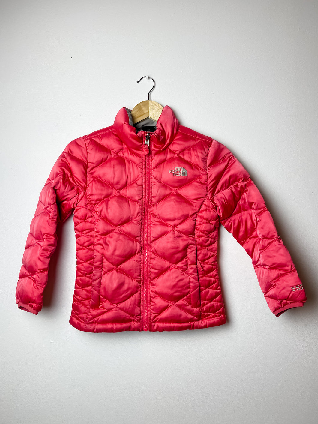 Dark Pink The North Face Puffer Coat Size 7/8