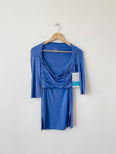 Load image into Gallery viewer, Maternity &amp; Nursing Blue Toni Top Size Small
