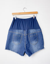 Load image into Gallery viewer, Maternity Blue Oh Mamma Shorts Size Large
