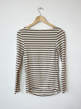 Load image into Gallery viewer, Maternity Striped H&amp;M Shirt Size Medium
