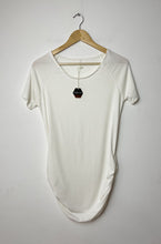 Load image into Gallery viewer, Maternity White PinkBlush Shirt Size Medium

