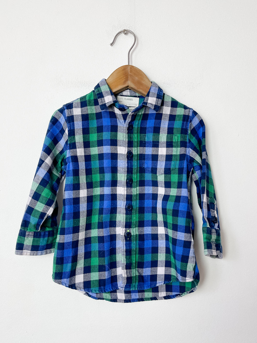 Plaid Flannel Crewcuts Shirt Size 2