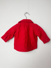 Load image into Gallery viewer, Red Gap Shacket Size 0-6 Months
