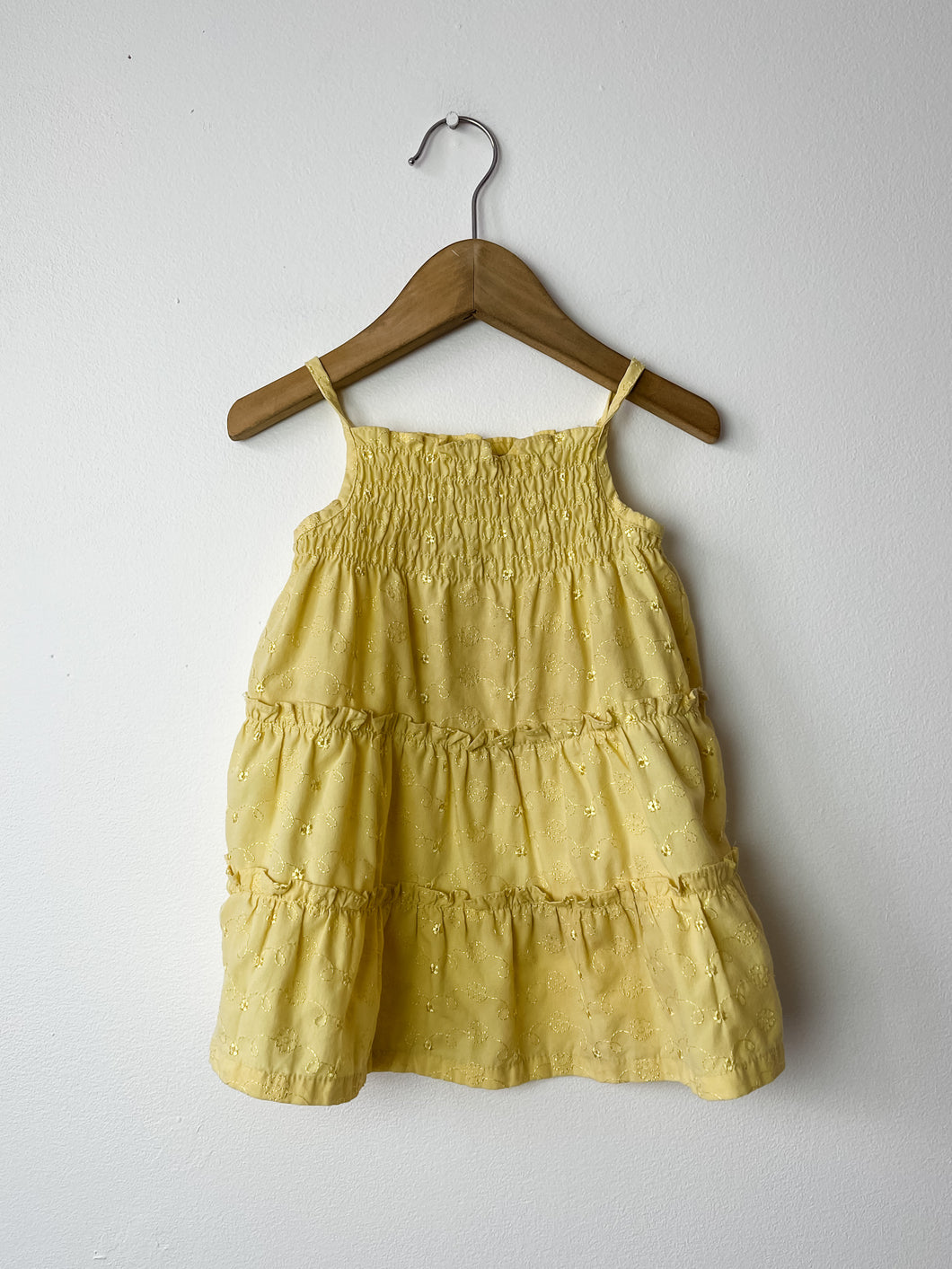 Yellow Princess Girl Dress & Bloomers Set Size 18 Months