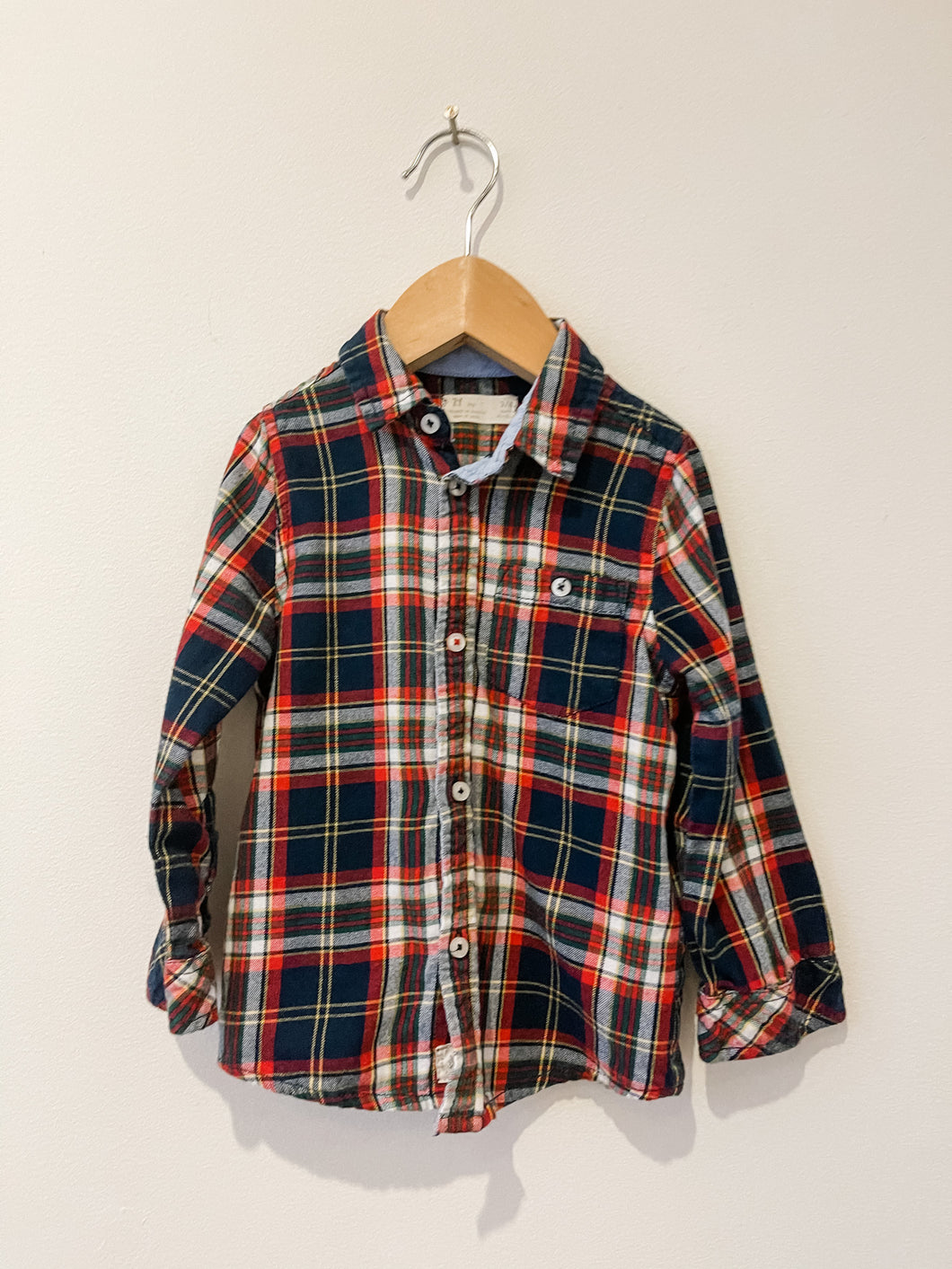 Plaid ZY Shirt Size 3-4 Years